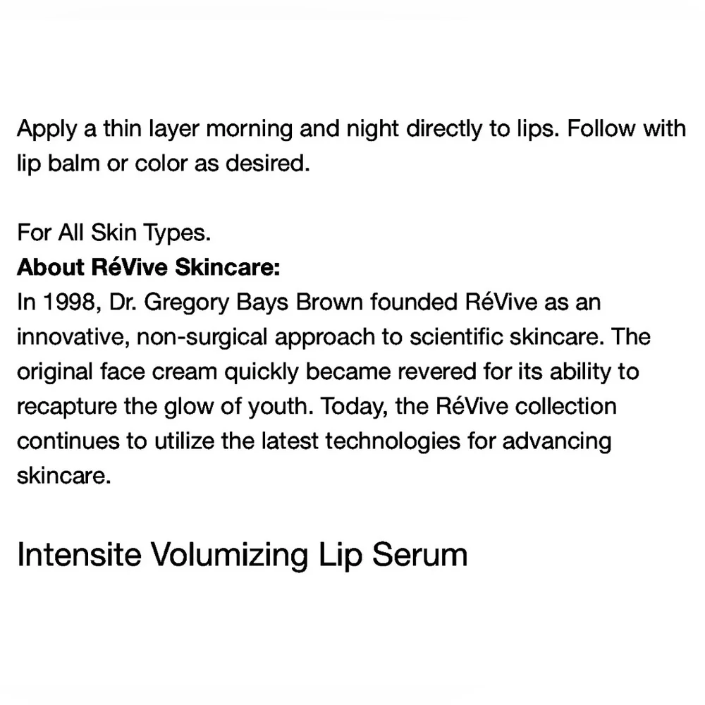 RéVive Intensité™ Volumizing Targeted Lip Filler Serum